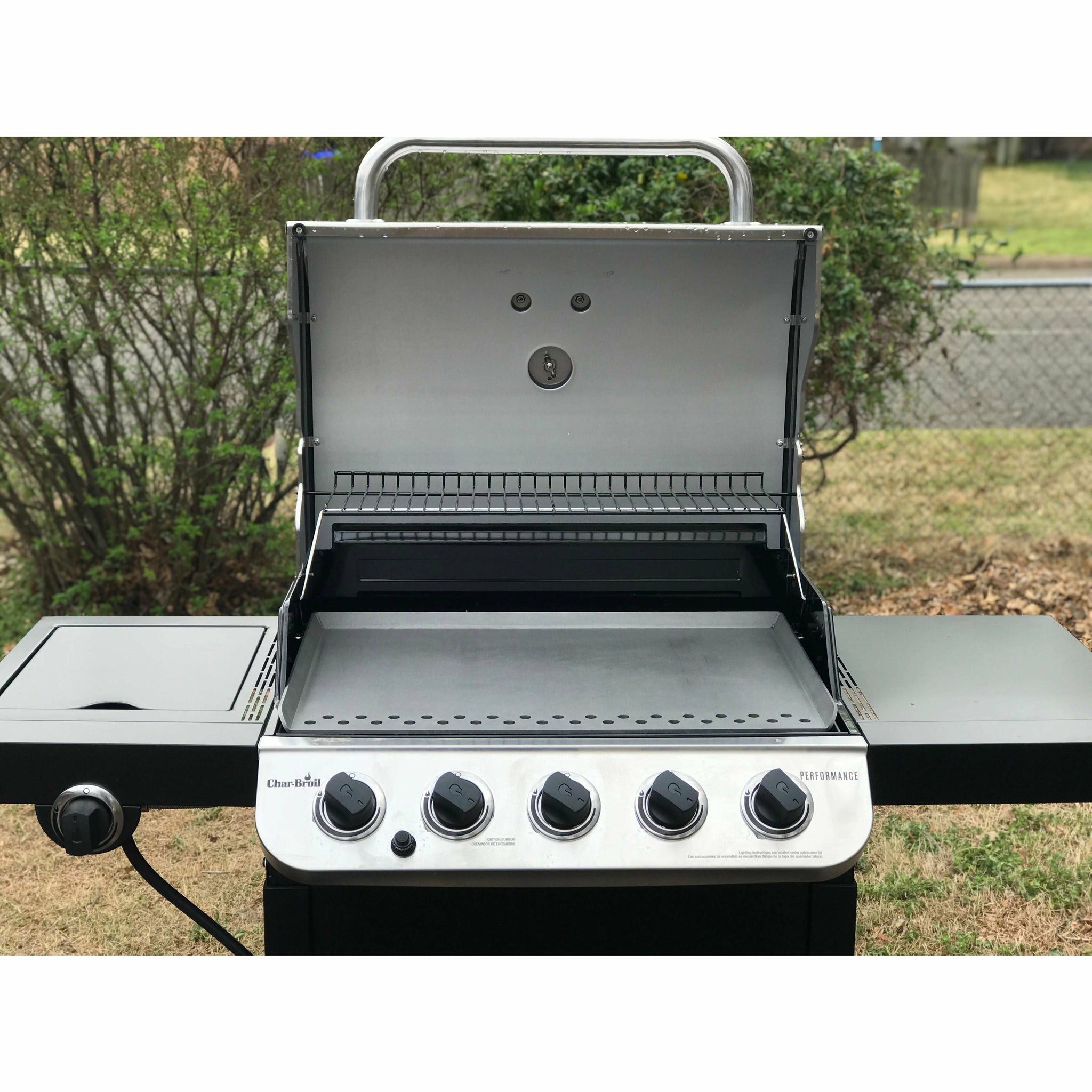 grill with flat top