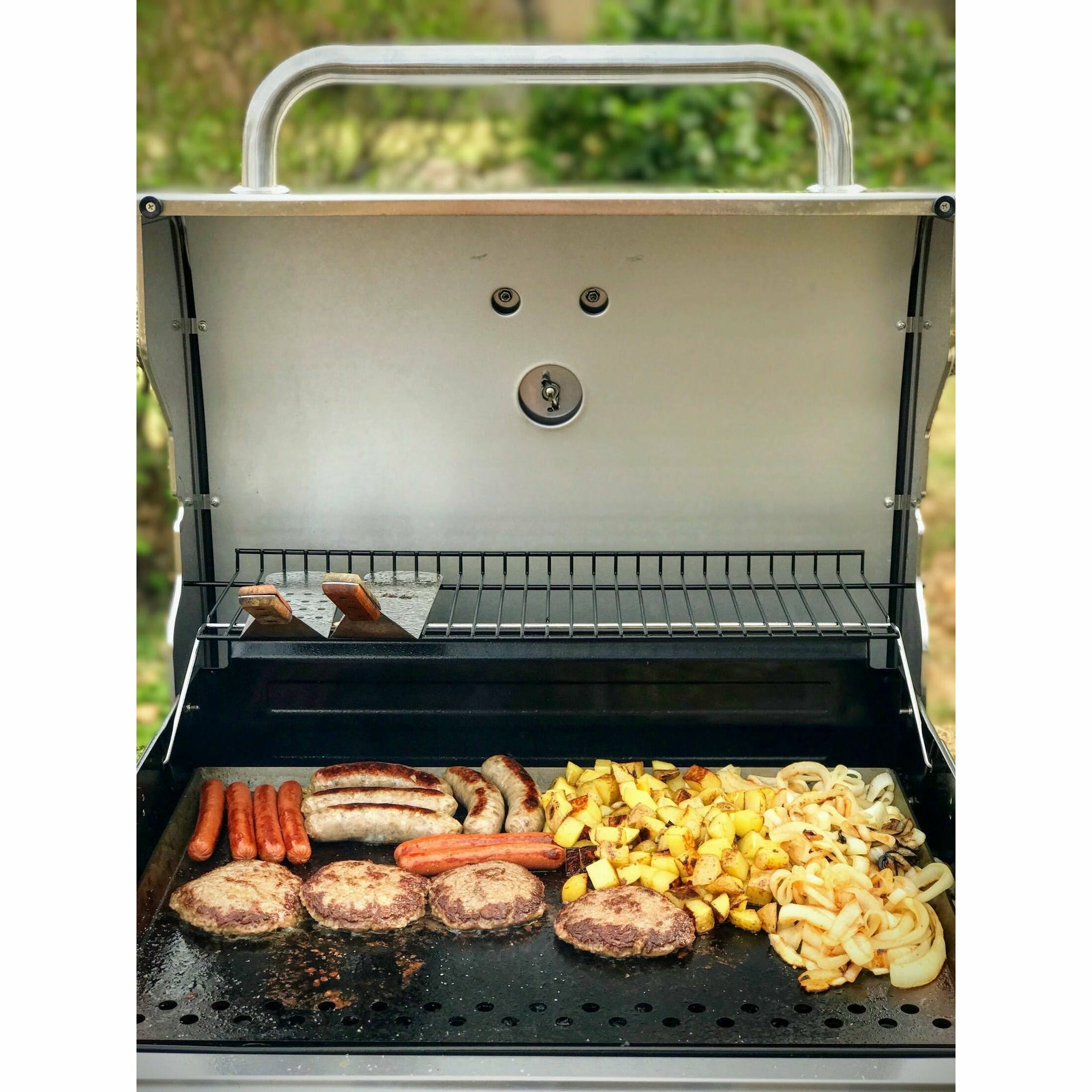 grill with flat top