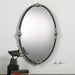 Uttermost 9064 Carrick Black Oval Mirror