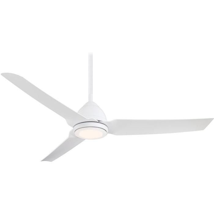 Minka Aire F753l Whf Java Led Flat White 54 Outdoor Ceiling Fan With Remote