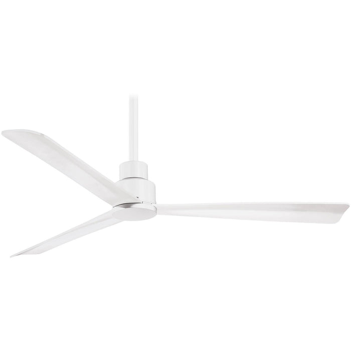 Minka Aire F787 Whf Simple Flat White 52 Outdoor Ceiling Fan With