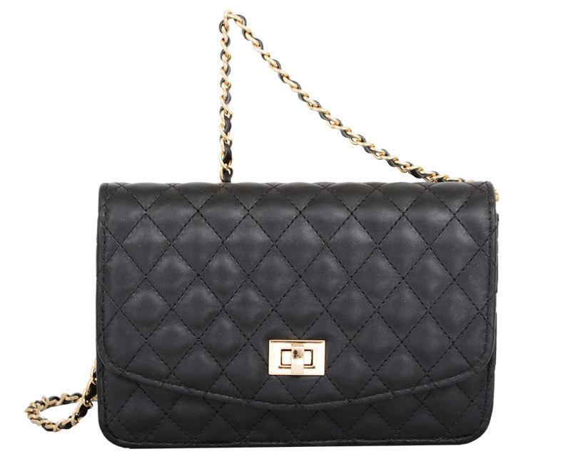 Mellow World Black Quilted Bag | Designer Crossbody Purse – Paula & Chlo