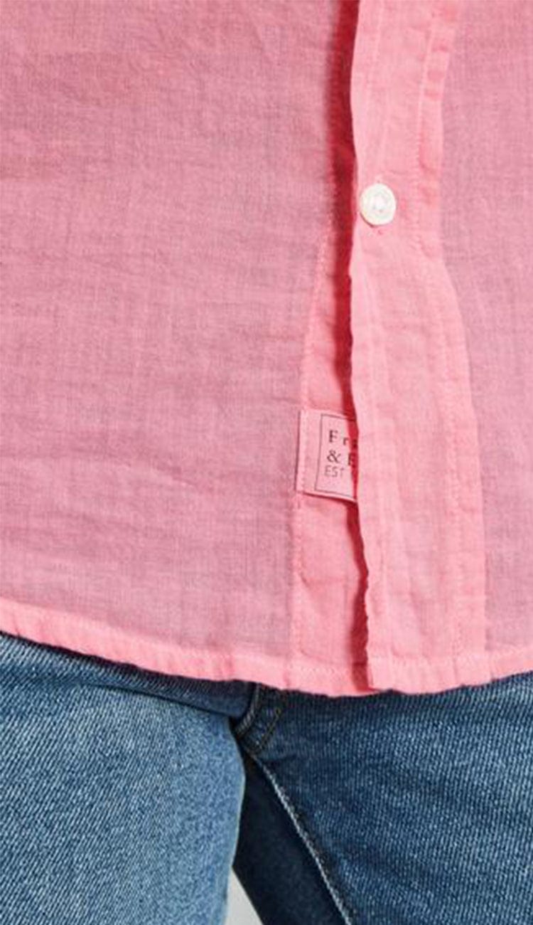 Eileen Bubble Gum Pink Italian Cotton Voile Button Down Shirt