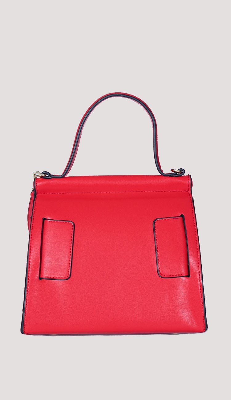 Carl Top-Handle Handbag in Red