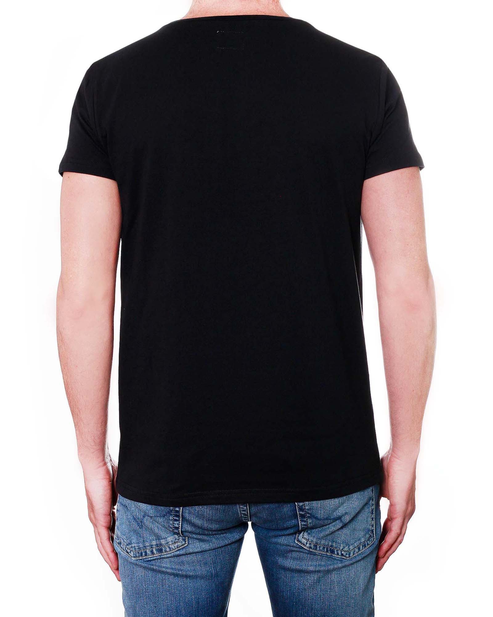 plain black collar t shirt