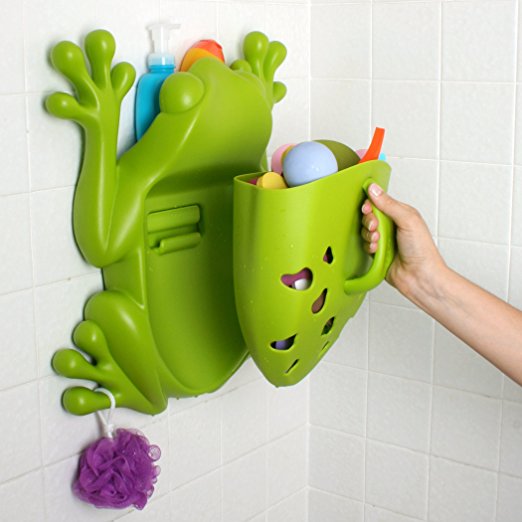 frog bath toy holder