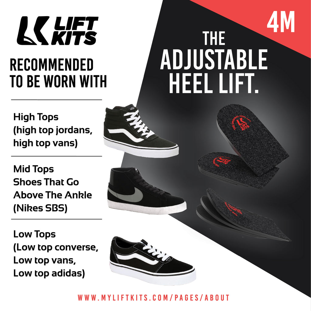 sneakers with heel lift