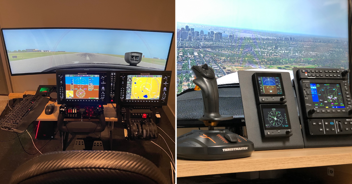 flight sim controls