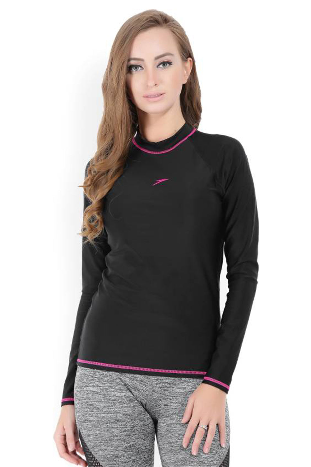 speedo female swimwear long sleeve suntop