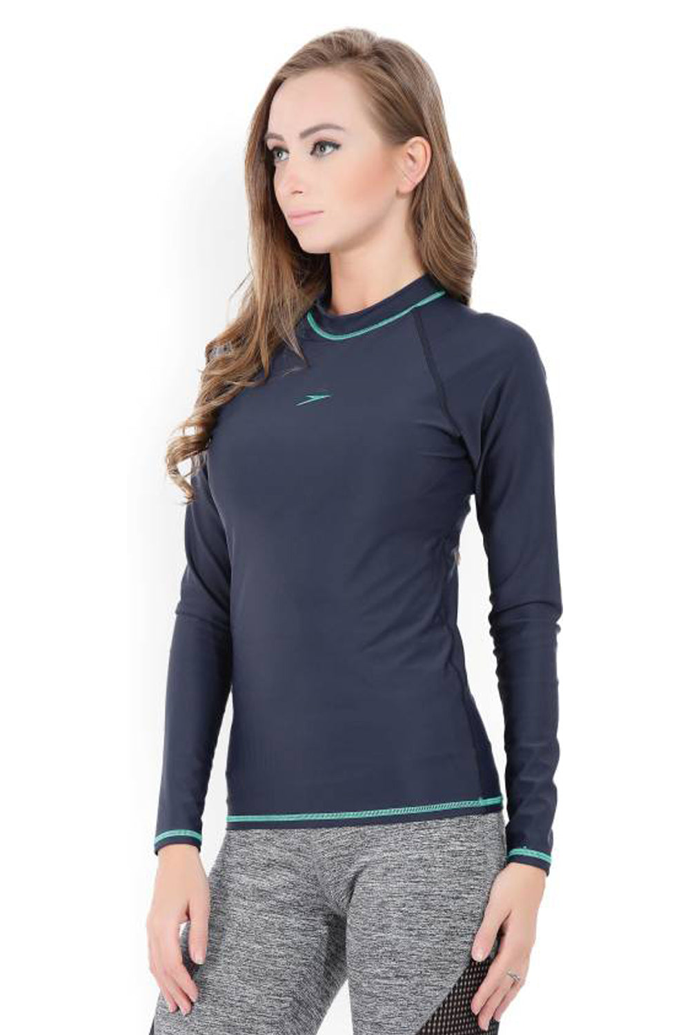 speedo female swimwear long sleeve suntop