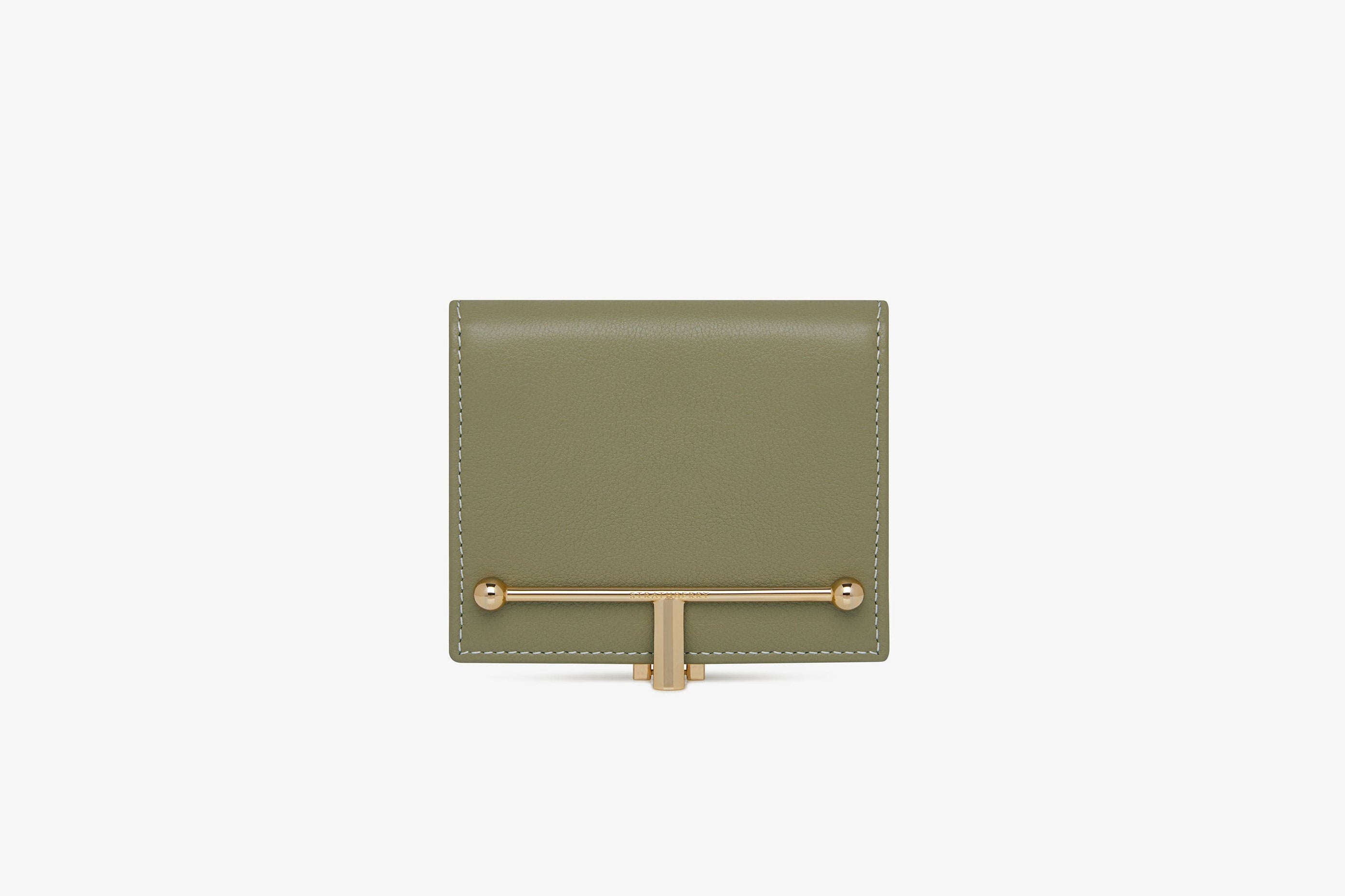 A view showcasing our Melville Street Wallet - Pistachio/Vanilla Thread