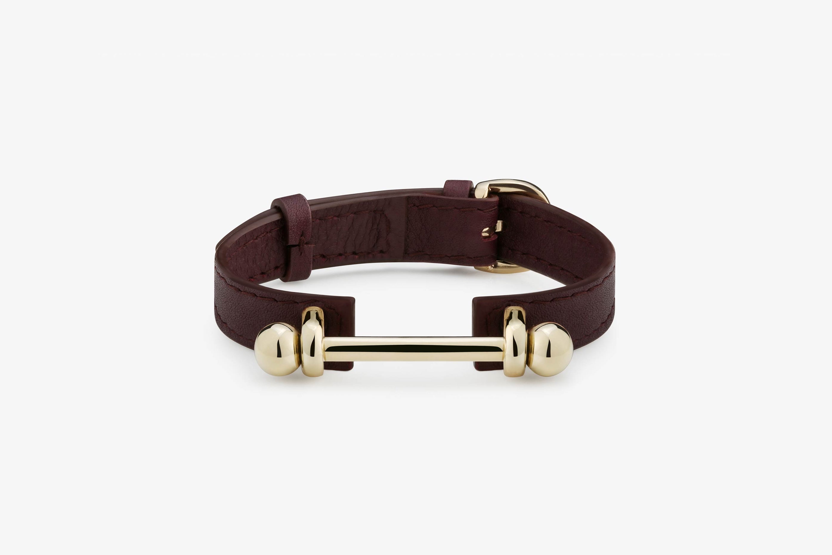 A view showcasing our Music Bar Bracelet - Burgundy