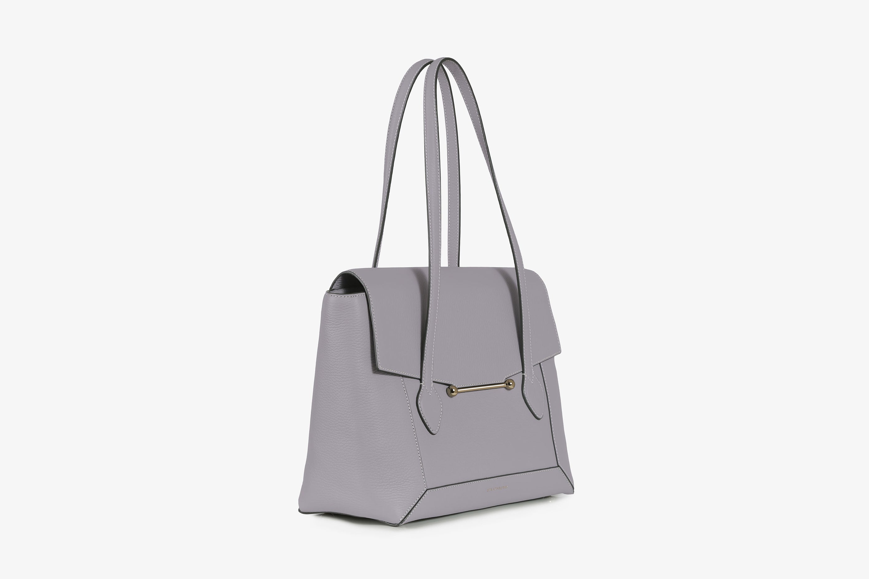 A view showcasing our Mosaic Tote - Frost Grey with Vanilla Stitch