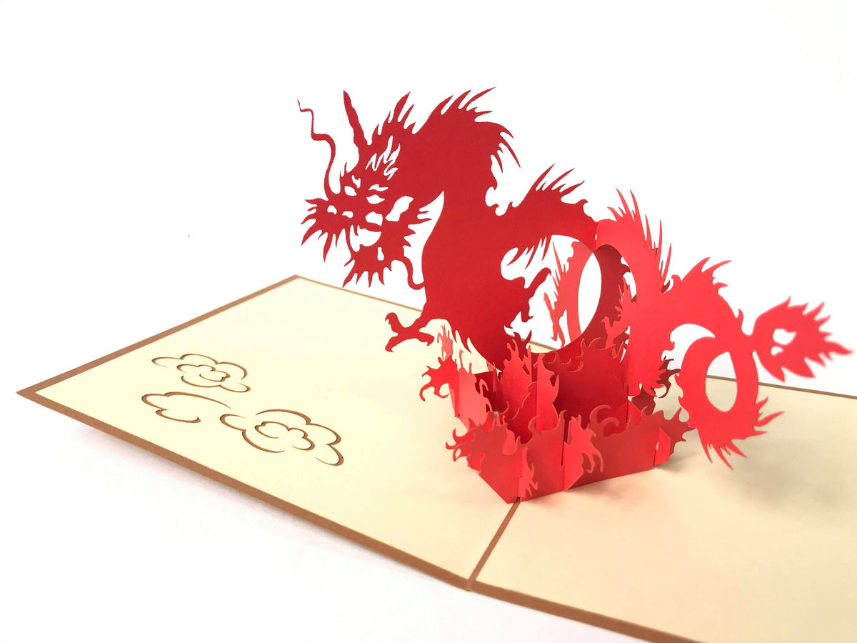 3д дракон из бумаги. Дракон поп арт. 3d дракон из бумаги. Dragon Pop up.