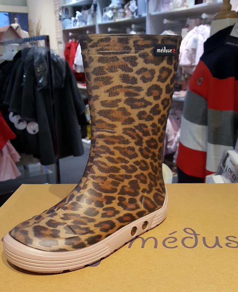 girls leopard print boots