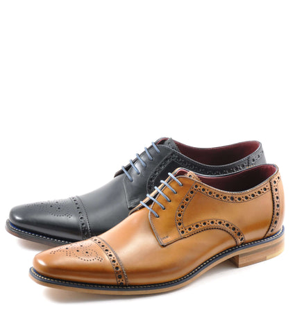 loake tan foley brogue shoe