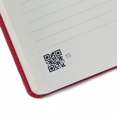 Notebook with QR Code
