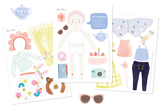 paper doll accessories