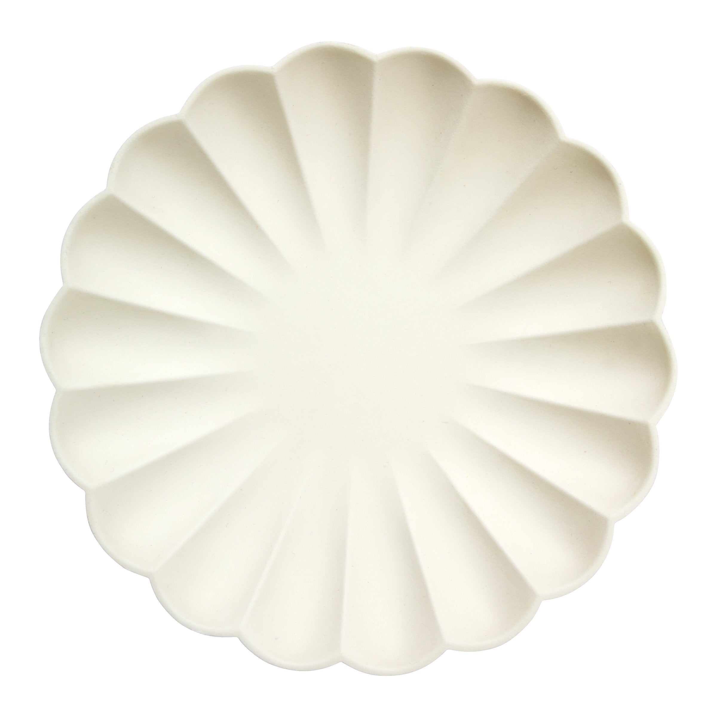 Large Cream Compostable Plates - Big Multipack (x 48)