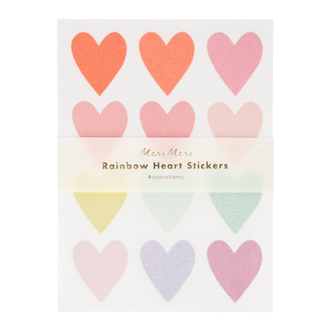 Heart Glitter Stickers 1.5 x 1.75 inch 144 / Silver Glitter