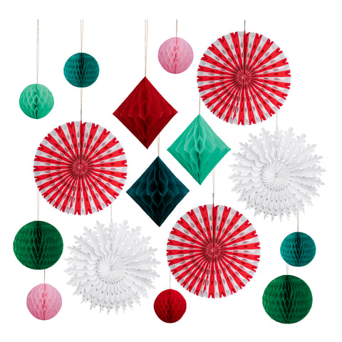 Large Hanging Christmas Honeycomb Decorations– Gatherings by CP