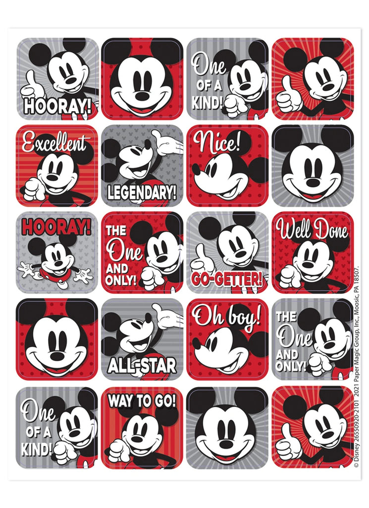 Stemmen Mooie vrouw Stoel Mickey Mouse Stickers – School House GB