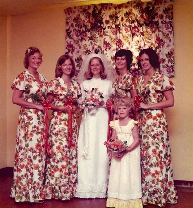 80s bridesmaid dress