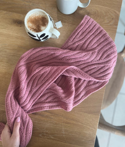 Foulard en cachemire patron tricot cardiff Cashmere