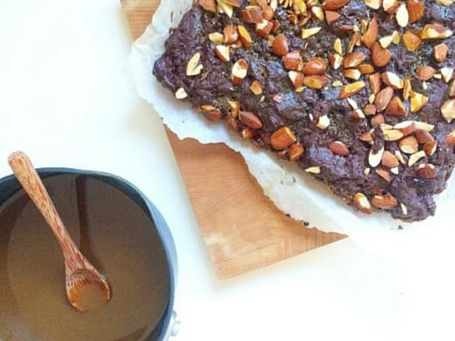 SALTED CARAMEL AND ALMOND BROWNIES