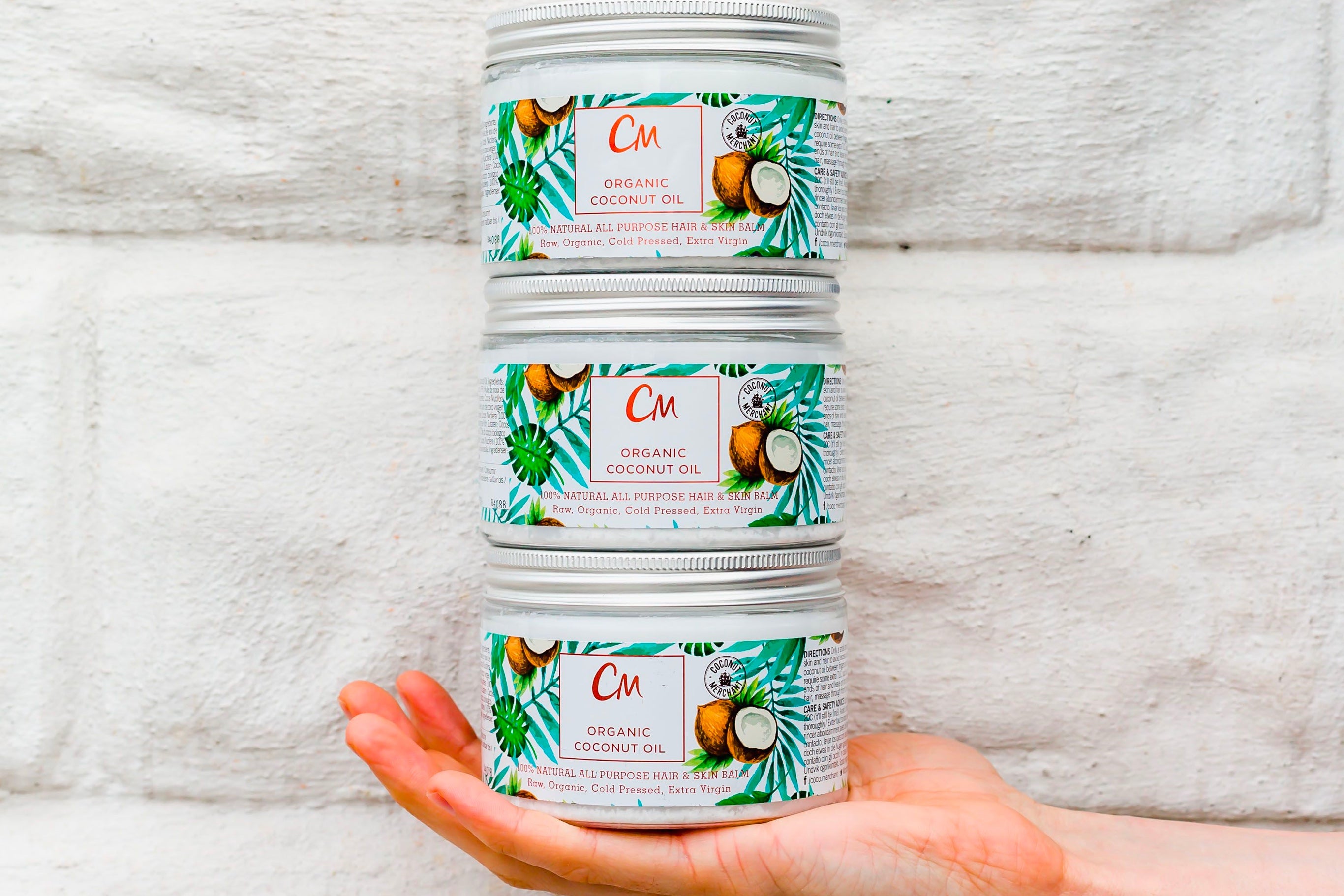 Stack of CM La Vie coconut oil