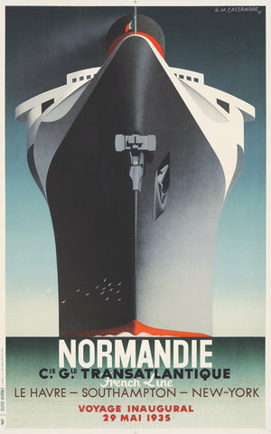 Normandie: Voyage Inaugural by A M Cassandre