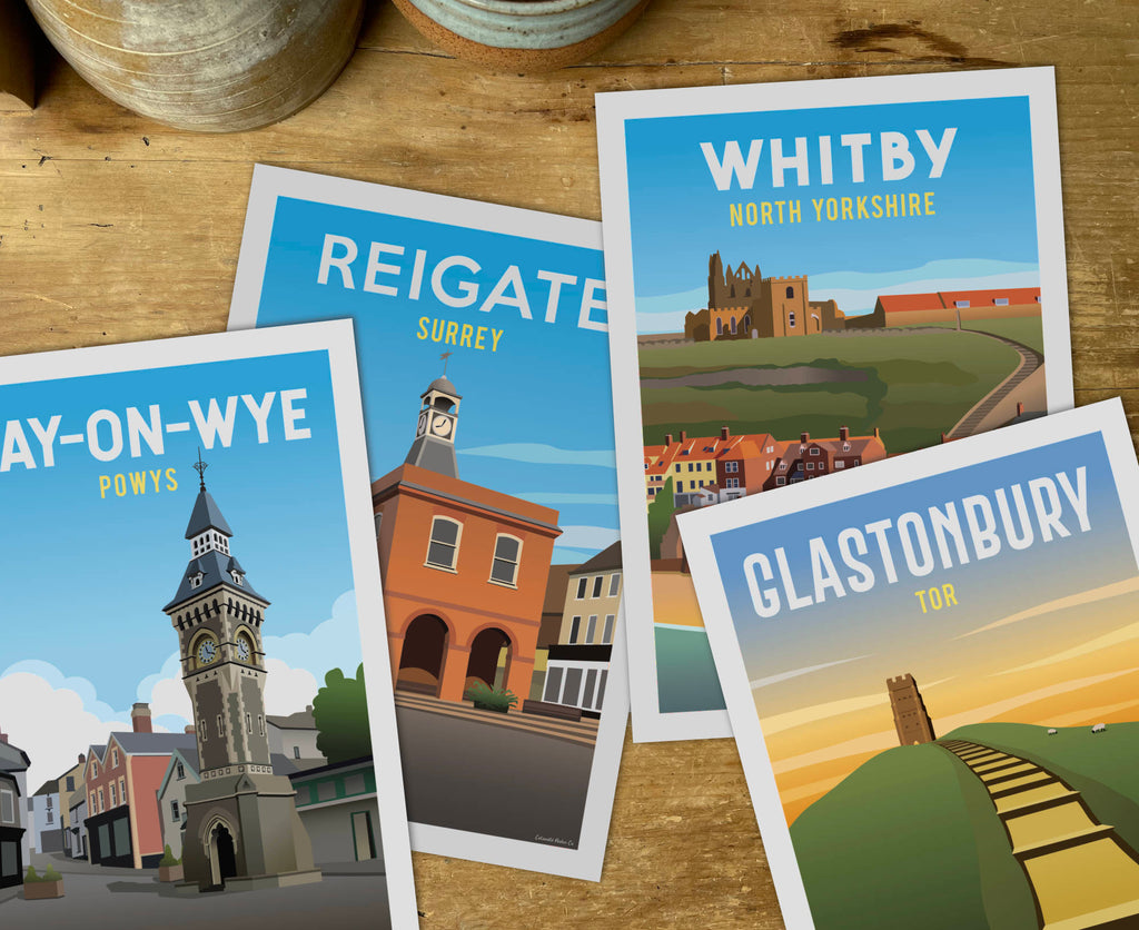Poster prints of UK towns