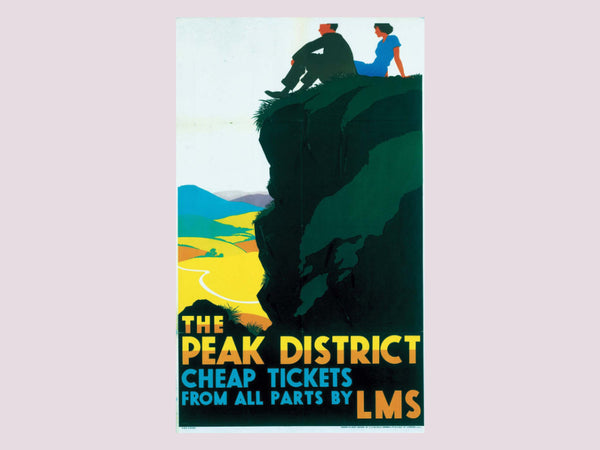 Peak District railway poster