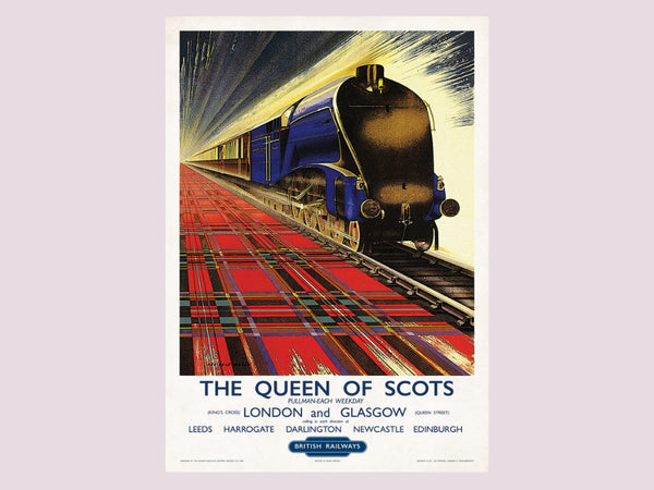 Queen of Scots railway poster