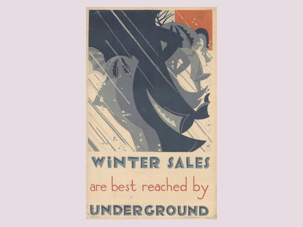 Winter Sales Underground poster 1921