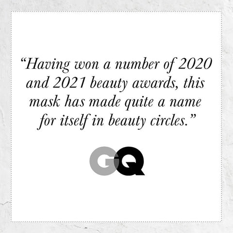 Having won a number of 2020 and 2021 beauty awards, this mask had made quite a name for itself in beauty circles - quote from GQ