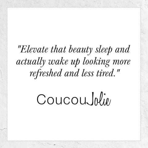 Forbedr den skønhedssøvn og vågn faktisk op og se mere frisk og mindre træt ud - citat fra Coucou jolie