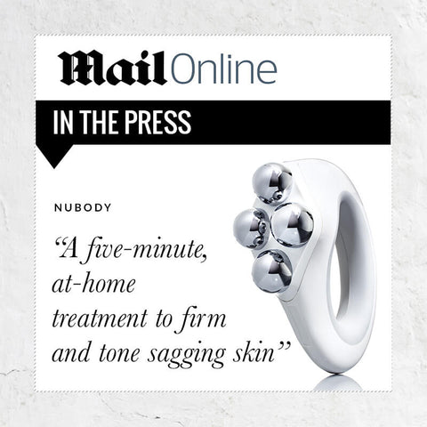 The Mail online press quote - a five minute at home treatment to firm and tone sagging skin