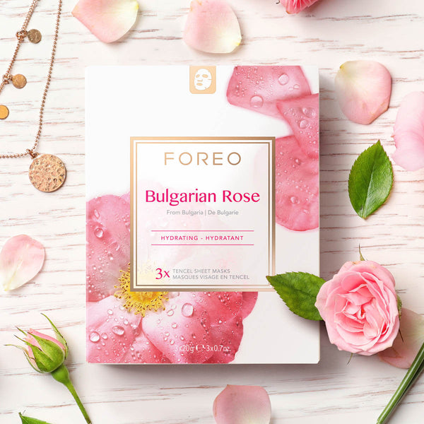 US Rose Moisture-Boosting | Mask Bulgarian Face Sheet FOREO CurrentBody