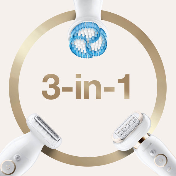 3 i 1 - Braun Silk-épil 9 Flex 9-010 Epilator