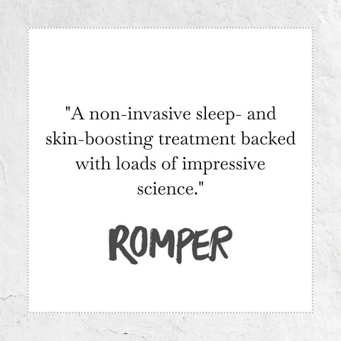 A non-invasive sleep-and skin-boosting treatment backed with loads of impressive science - quote from Romper