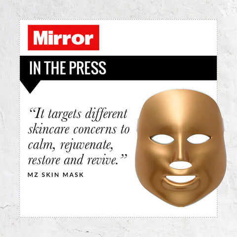 Presseomtale omkring MZ Skin lysterapi maske fra Mirror