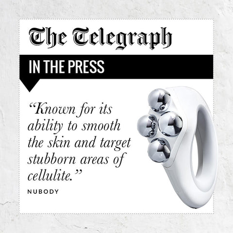 Press quote from The Telegraph - Known for its ability to smooth the skin and target stubborn areas of cellulite