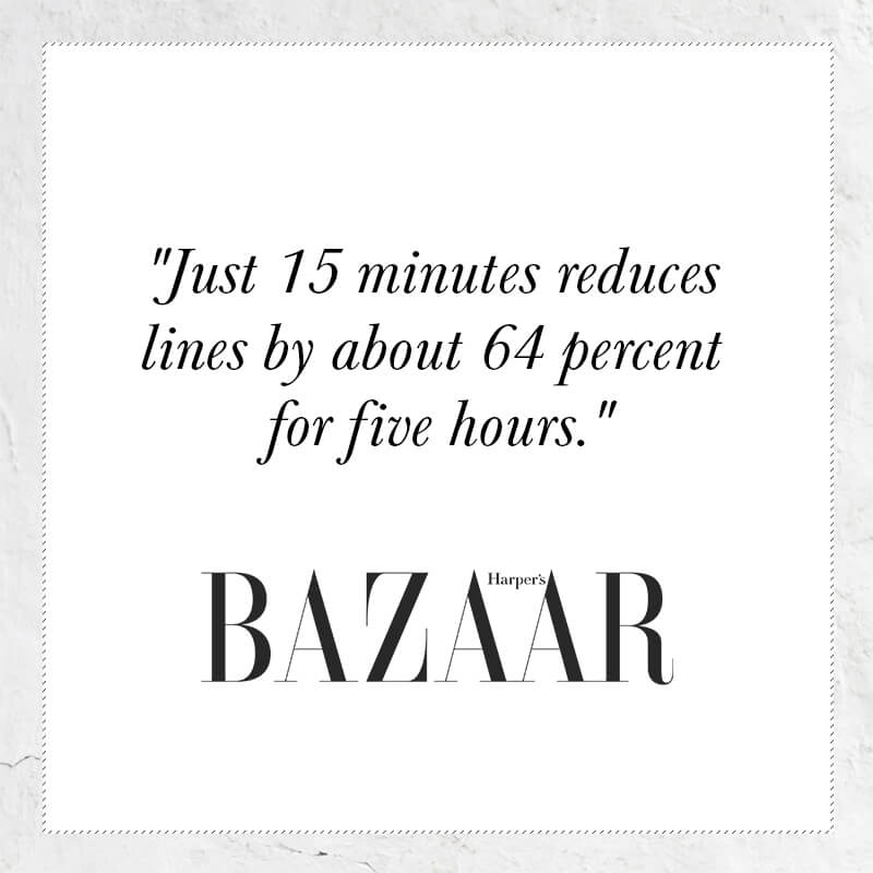 Just 15 minutes reduces lines by about 64 percent for five hours - quote from Bazaar