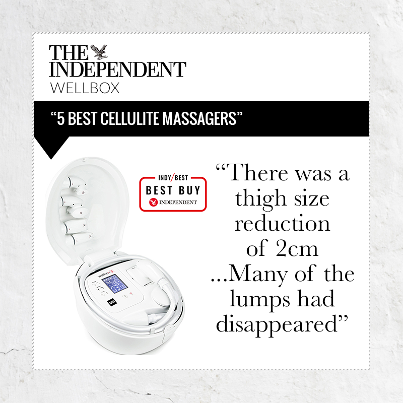 The Independent press quote, there was a thigh size reduction of 2cm... many of the lumps had disappeared
