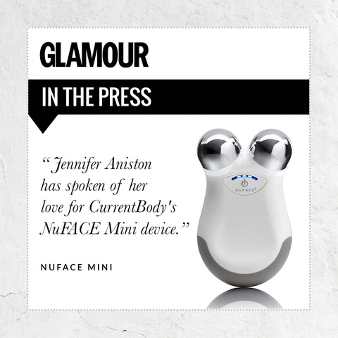 Jennifer Aniston has spoken of her love for CurrentBody's NuFACE Mini Device - quote from Glamour