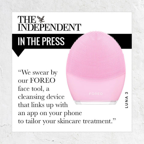 Citat fra The Independent omkring FOREO LUNA 3