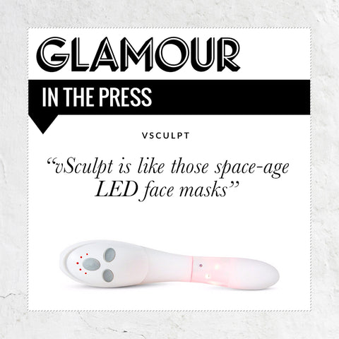 GLAMOUR IN THE PRESS VSCULPT ySculpt is like those space-age LED face masks.