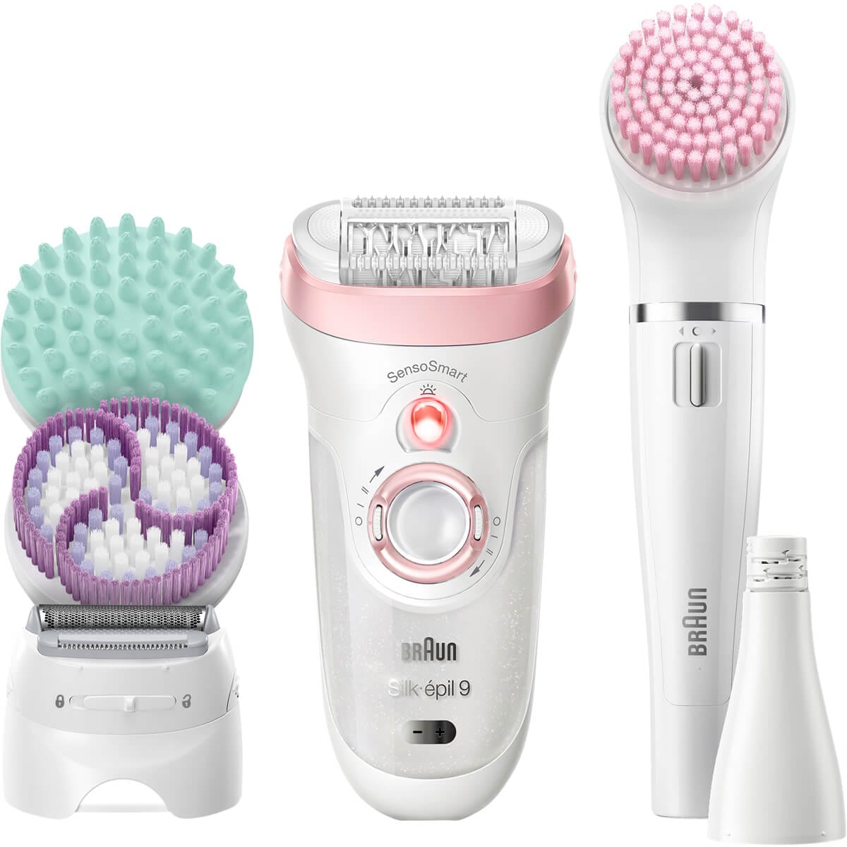 Braun Silk-épil Beauty Set 9 9-995 Deluxe 9-in-1 Epilator, Cleansing Kit