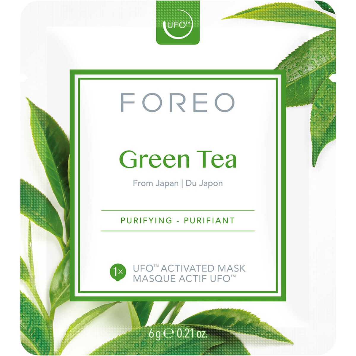 FOREO Farm to Face Collection Mask - Green Tea